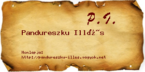 Pandureszku Illés névjegykártya